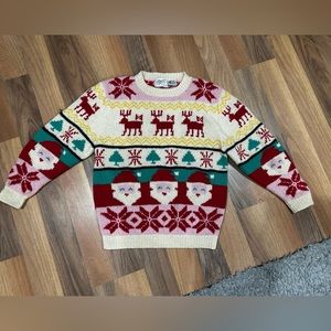 Vintage Christmas Sweater - Size Small, Wool
